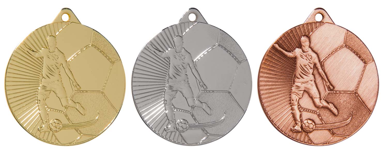 Voetbal Heer Medaille M27 goud-zilver-brons Ø 45 mm